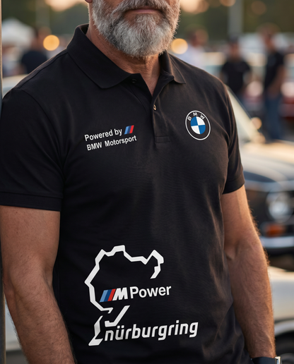 Bimmer Motorsport Ring Polo worn by model