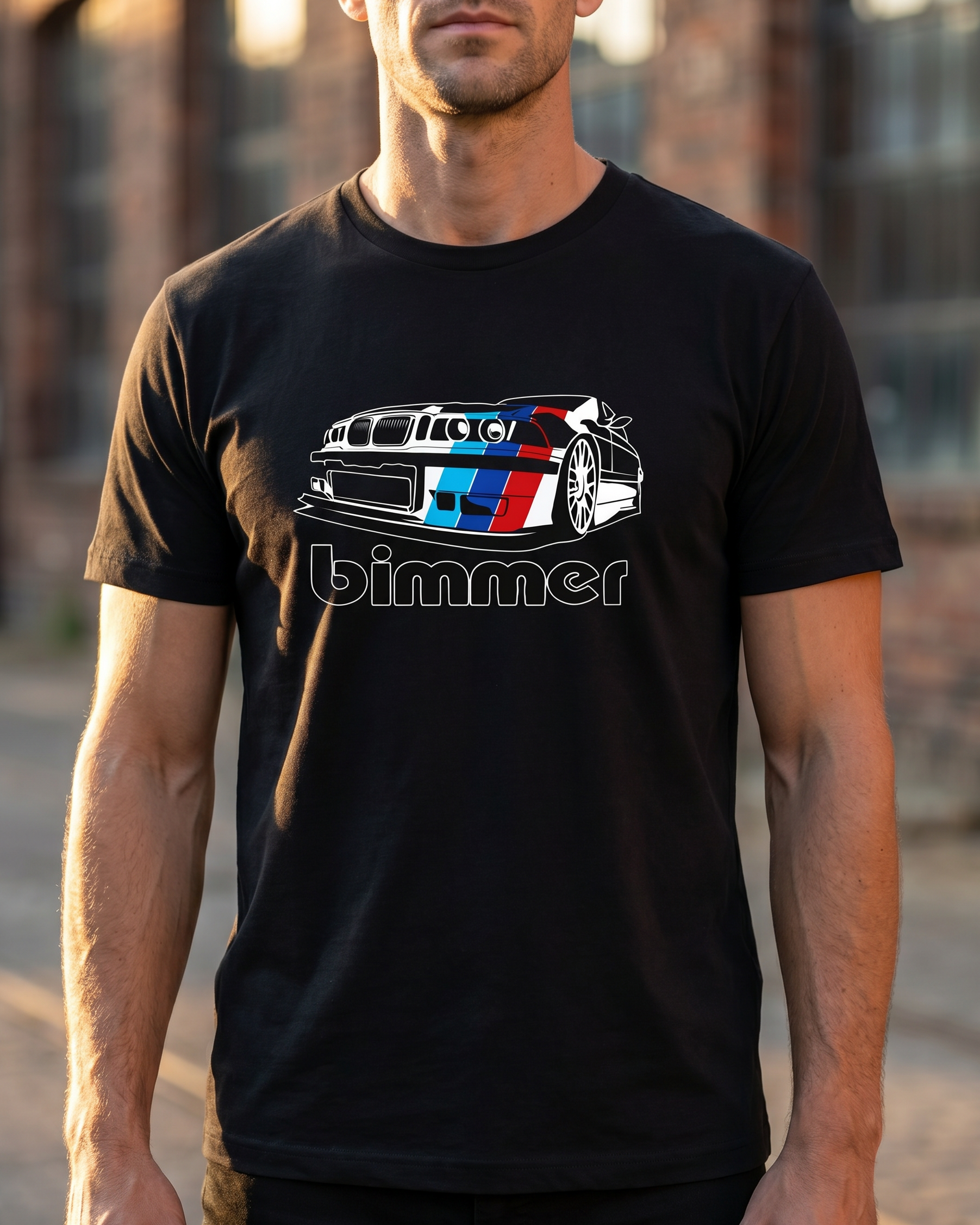 Bimmer E36 Classic Tee worn by model