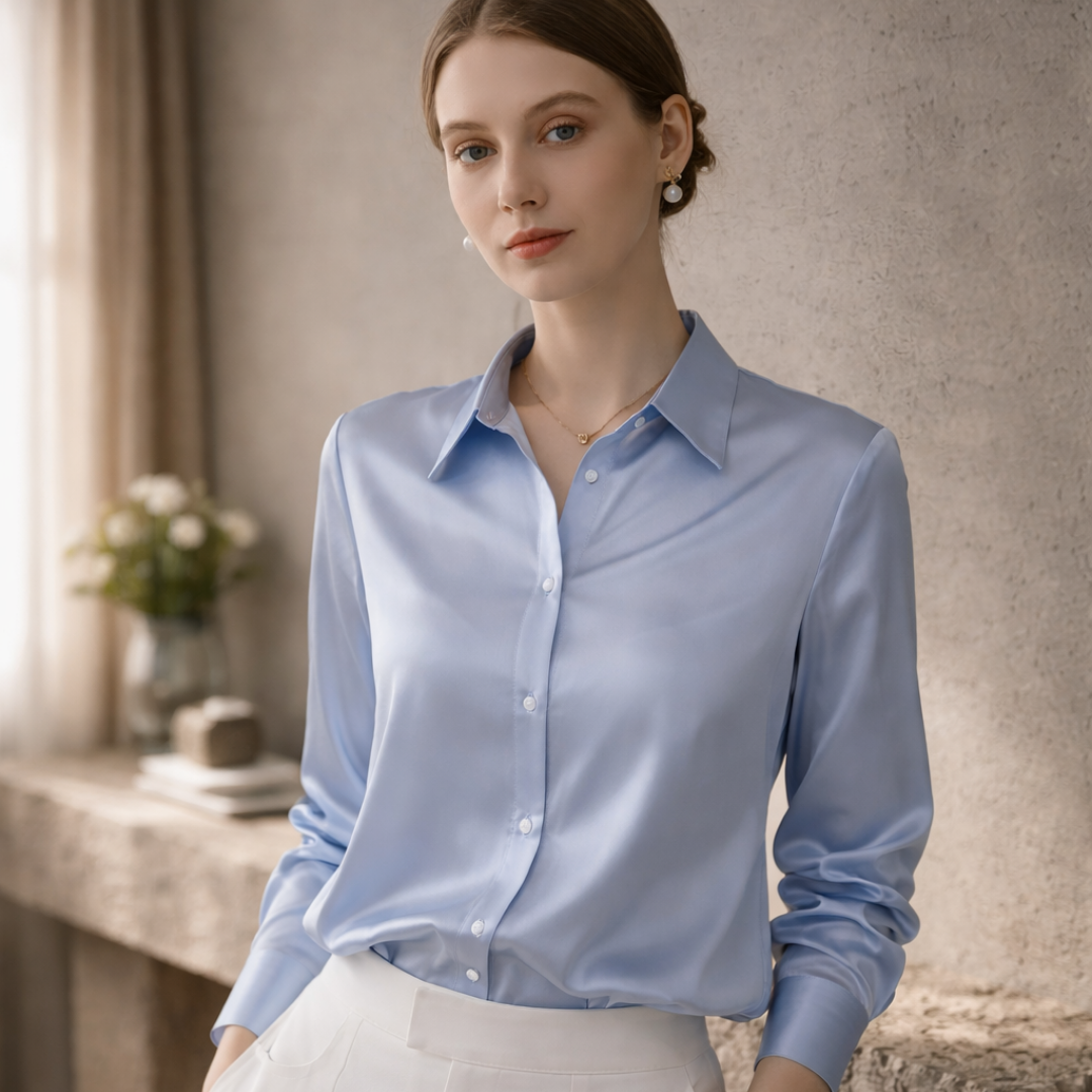 Women's Satin Shirt Celeste Élan