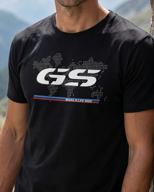 Beemer GS Life Ride Tee worn by model