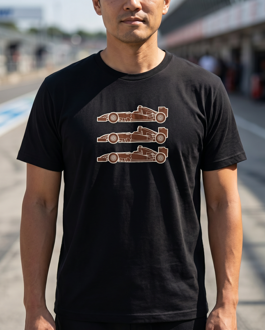 Vintage Grand Prix Trio Tee worn by model