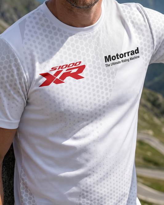 Beemer S1000 XR Racing Jersey worn by model