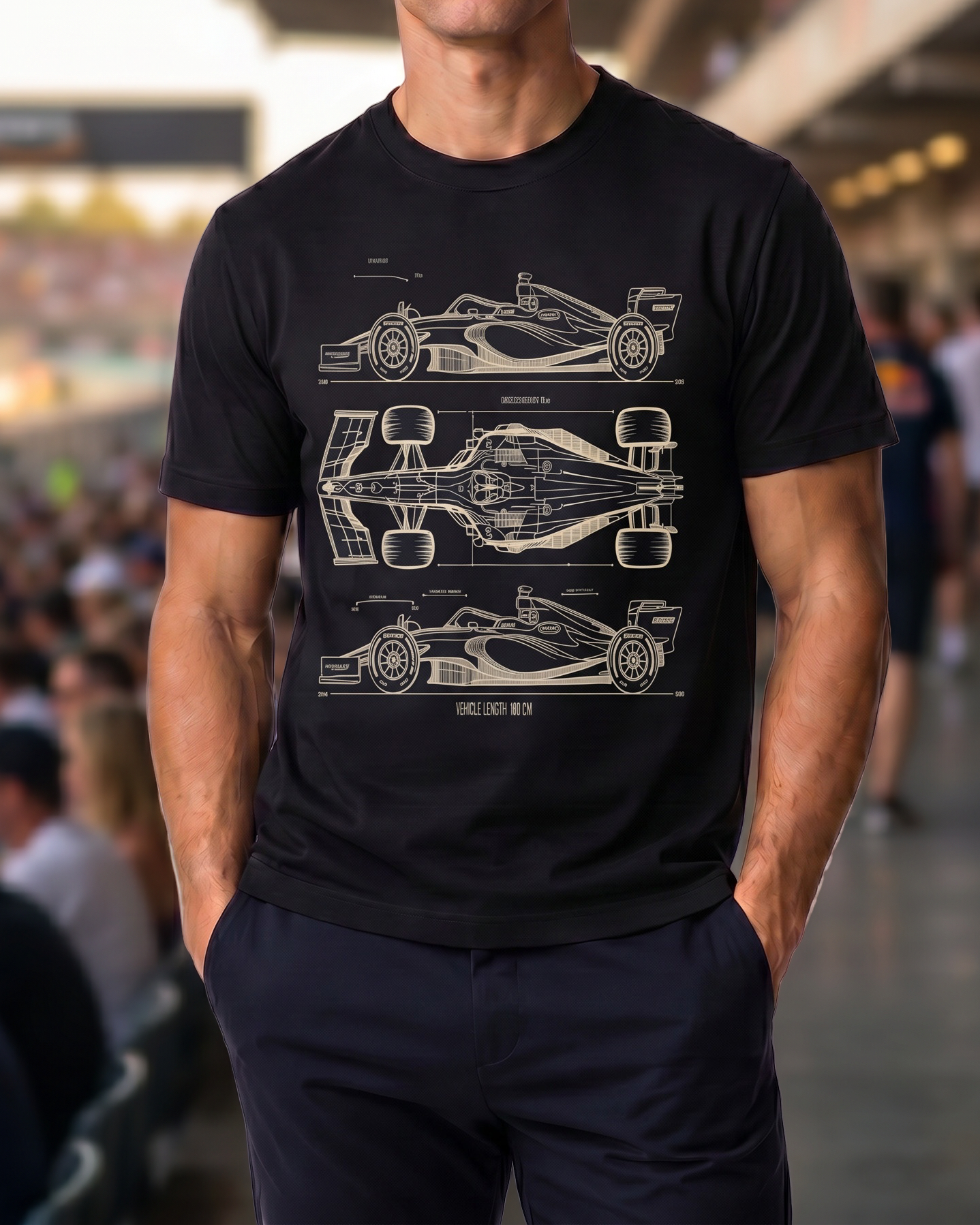 Grand Prix Draft Trio Tee worn by model