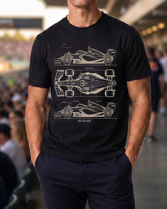 Grand Prix Draft Trio Tee worn by model