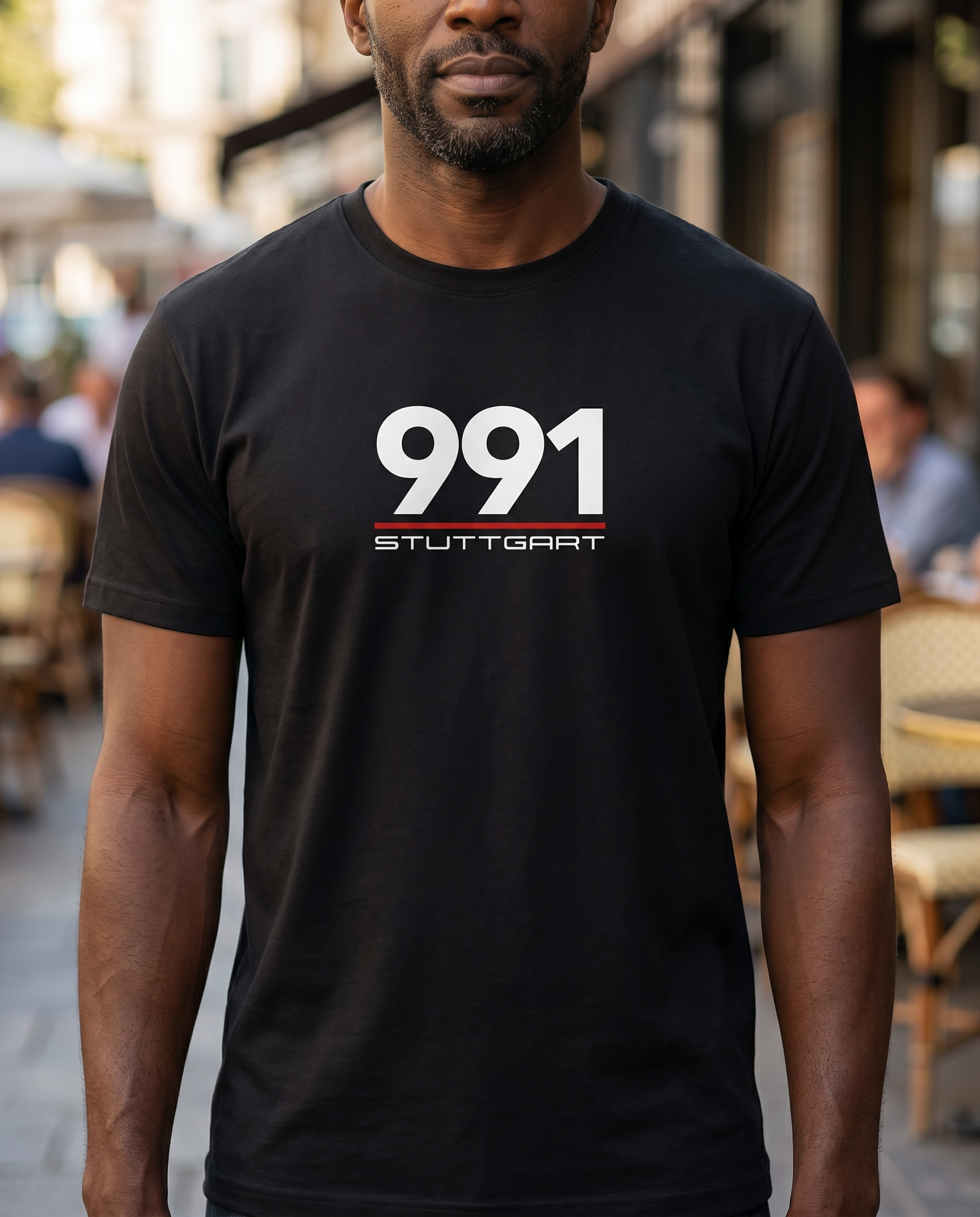Stuttgart 991 Heritage Tee worn by model