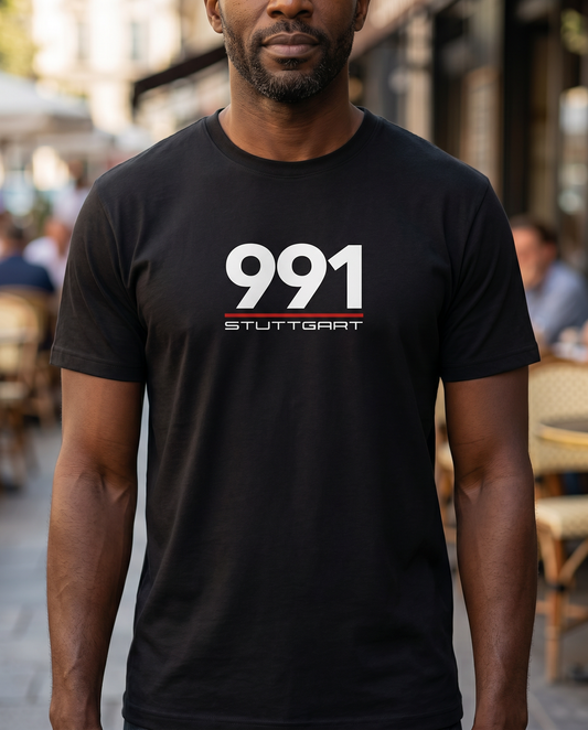 Stuttgart 991 Heritage Tee worn by model