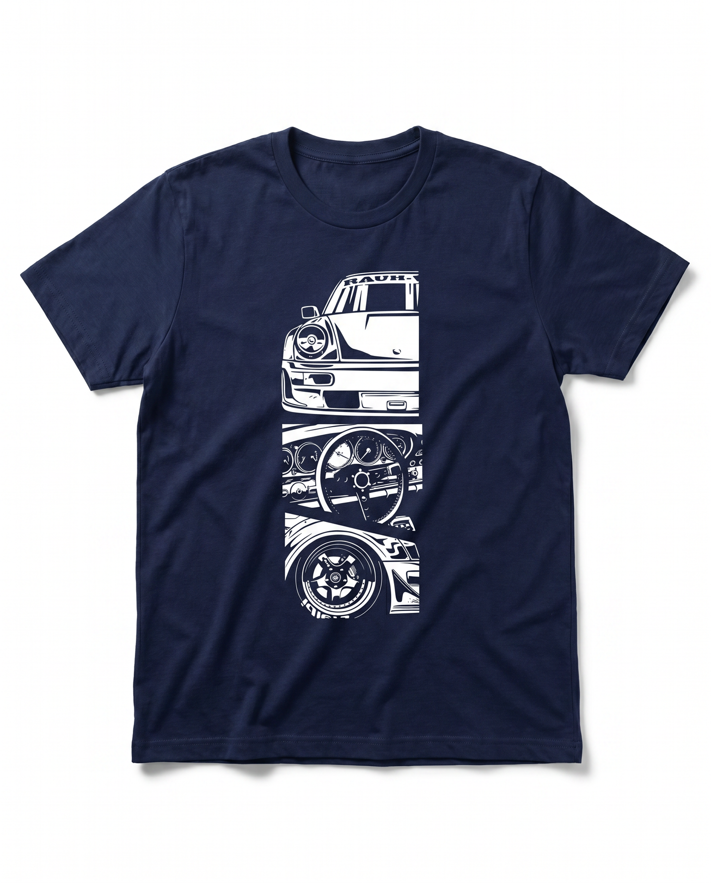 Flat-Six Split Blueprint Tee