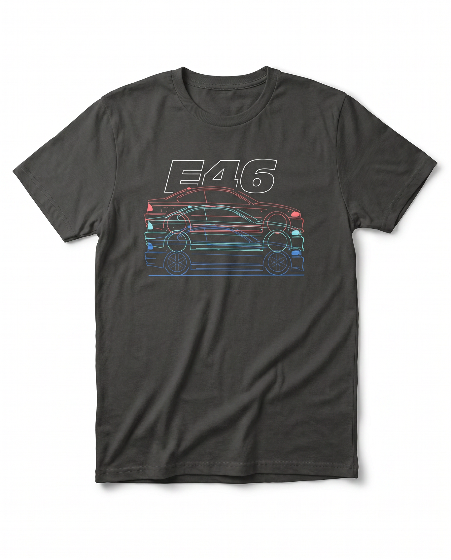 Bimmer E46 Neon Lines Tee