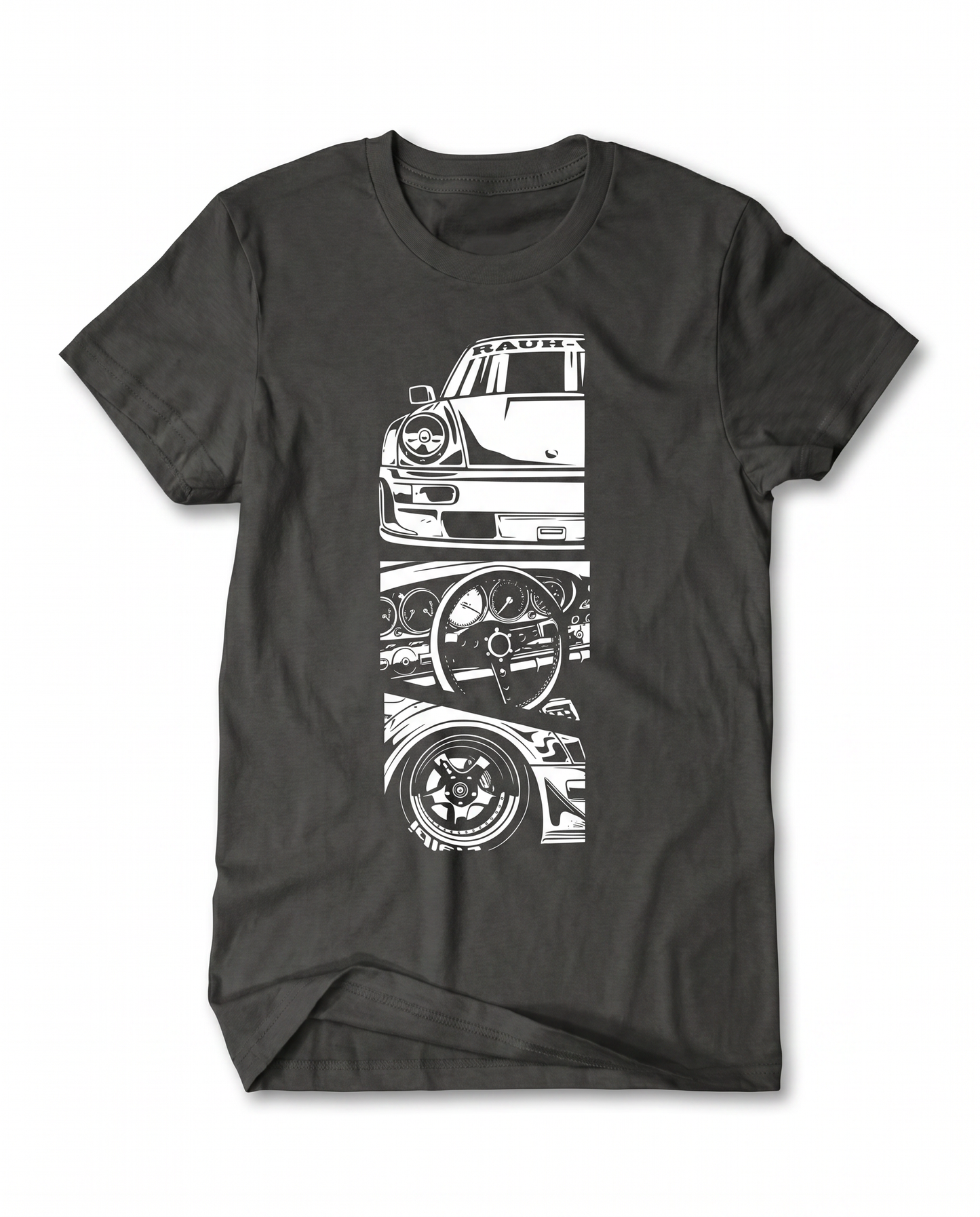 Flat-Six Split Blueprint Tee