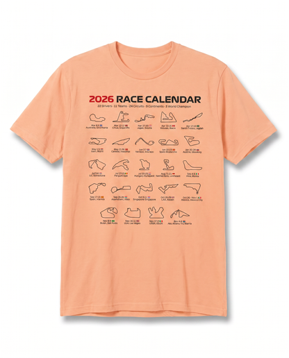 2026 Race Calendar Tee