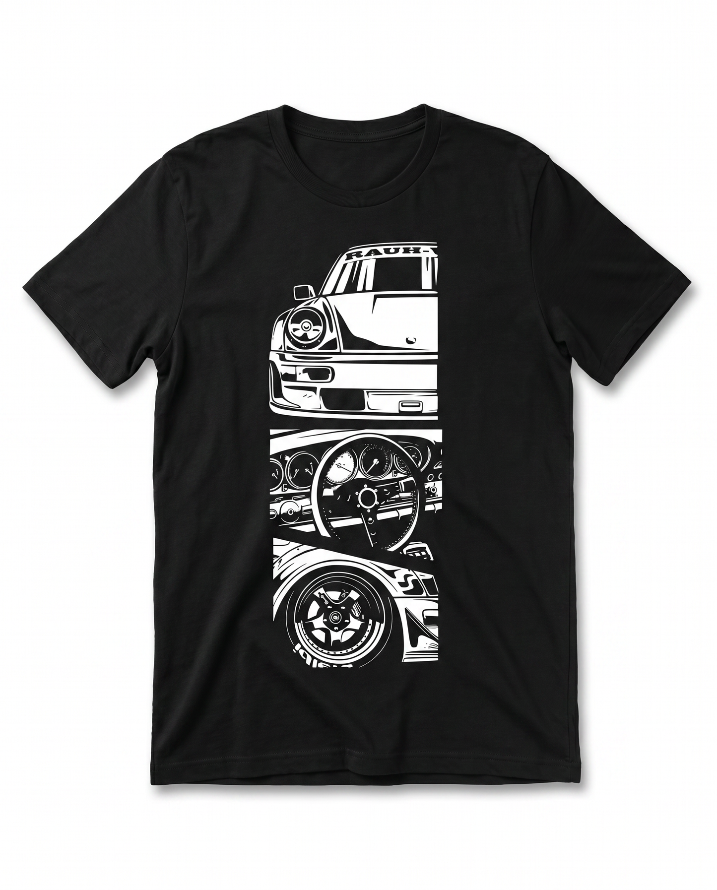Flat-Six Split Blueprint Tee