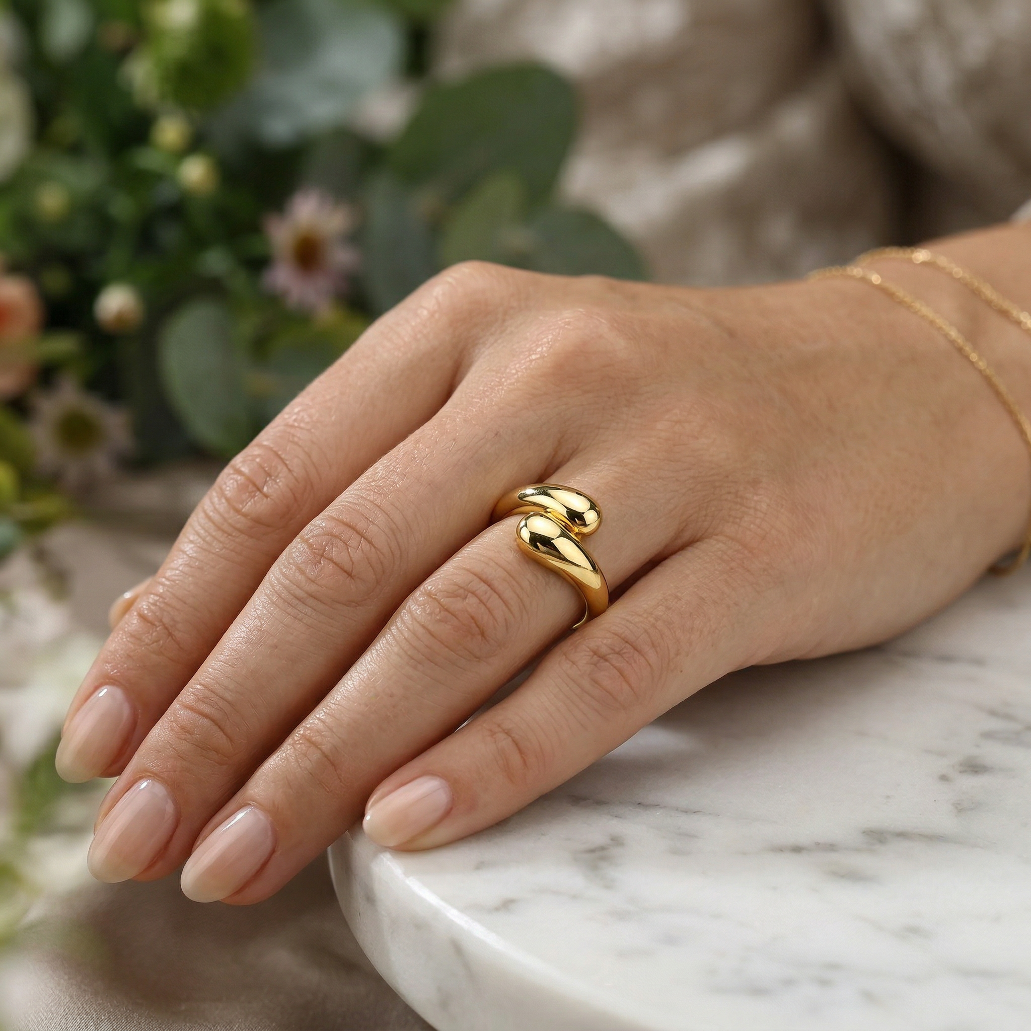 Golden Embrace Ring