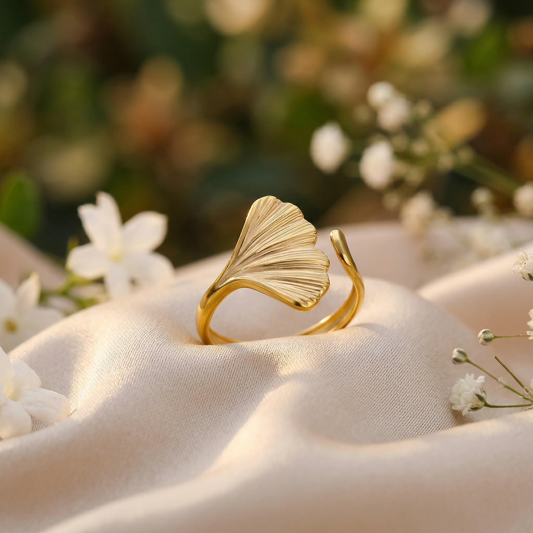 Golden Petal Ring