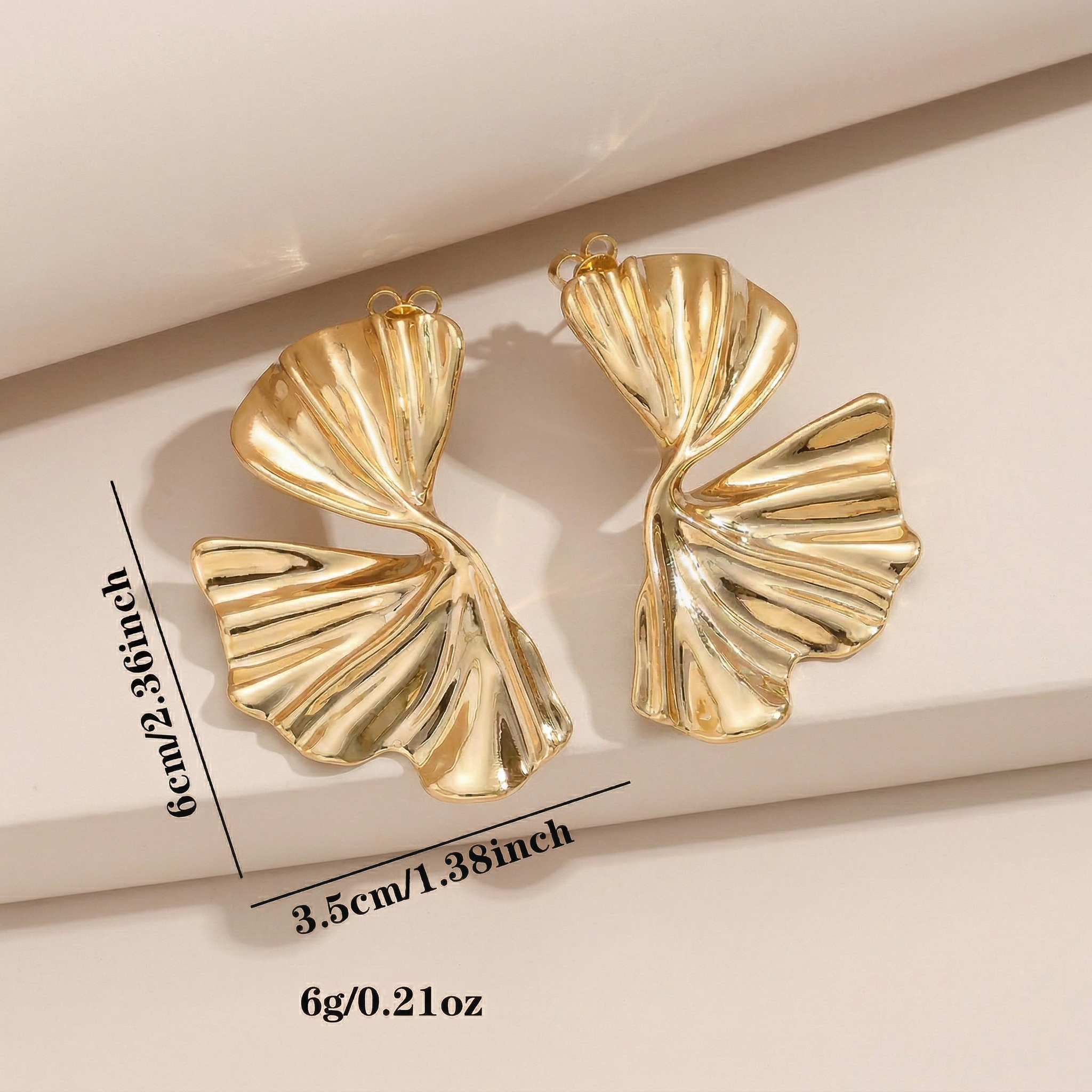 Golden Petal Bloom Earrings