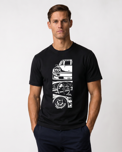 Flat-Six Split Blueprint Tee