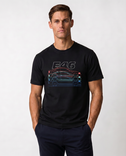 Bimmer E46 Neon Lines Tee